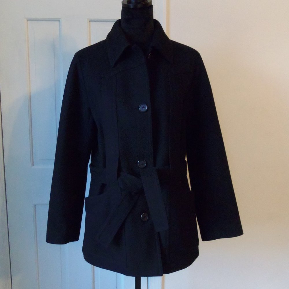 J. Crew Black Pea Coat